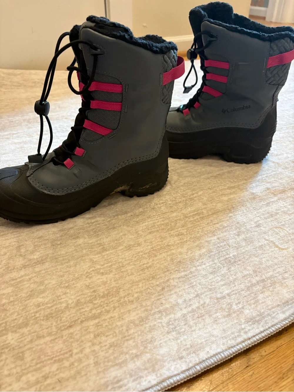 Columbia Youth Unisex Bugaboot Celsius Boot Graphite/Wild Fuchsia- Waterproof